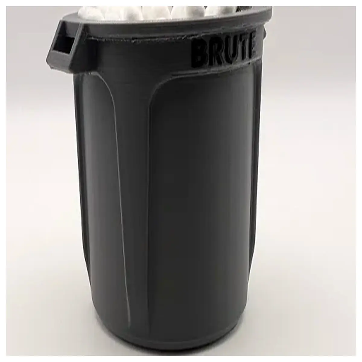 miniature scale of industrial trash can tiny realistic waste bin for diorama