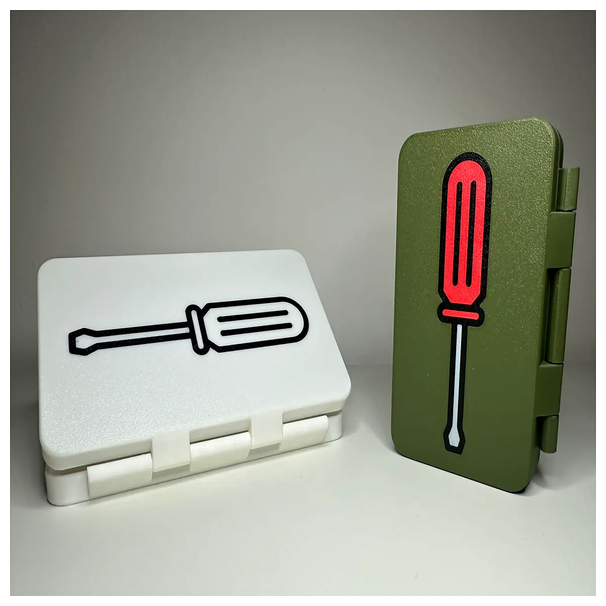 duty latching tool box with hinge storage case for mechanics