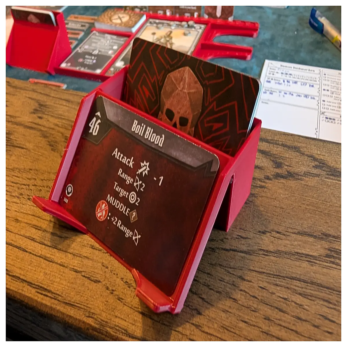 gloomhaven of lion card holder organizer storage box for board game components