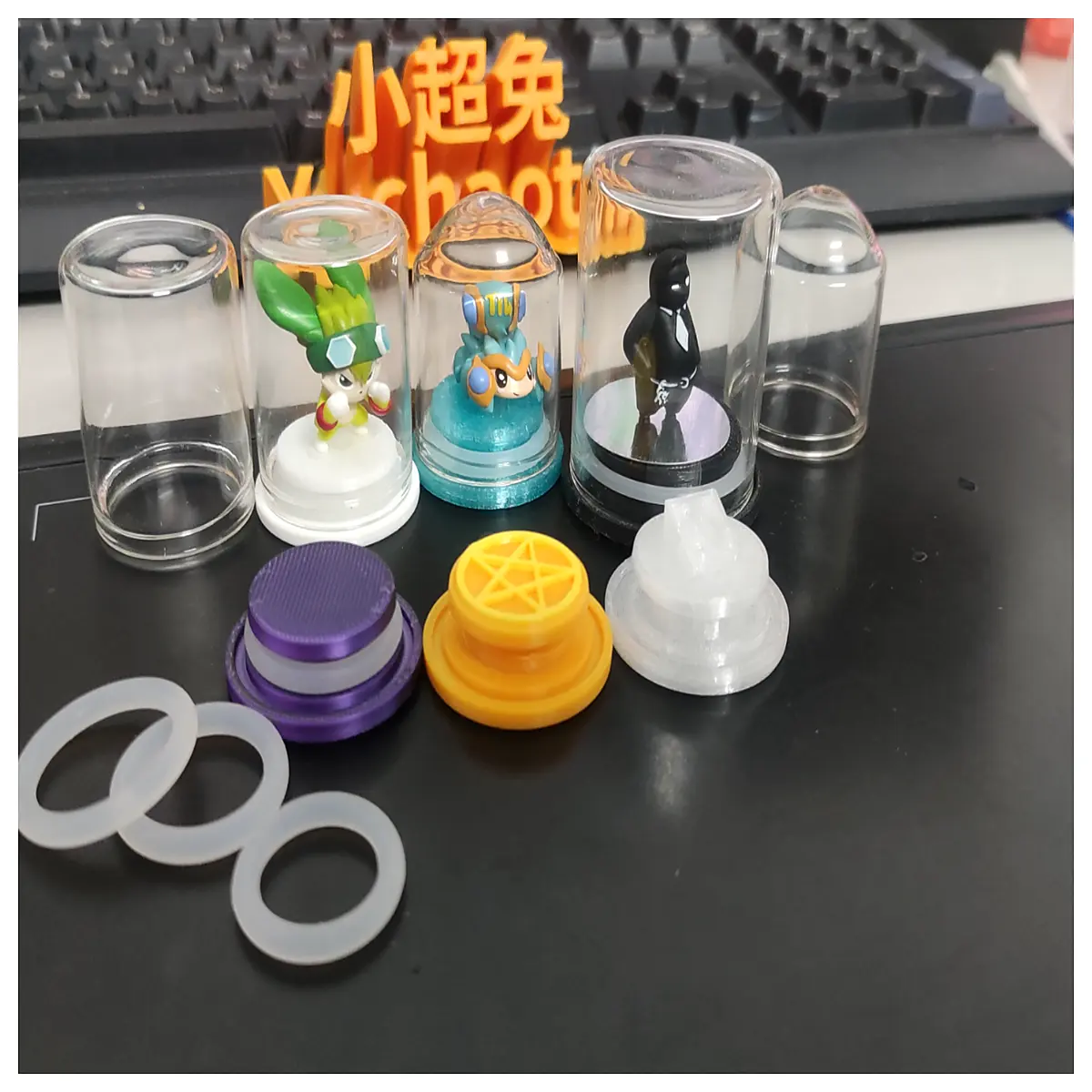 acrylic for glass bottles miniature models collectibles showcase base