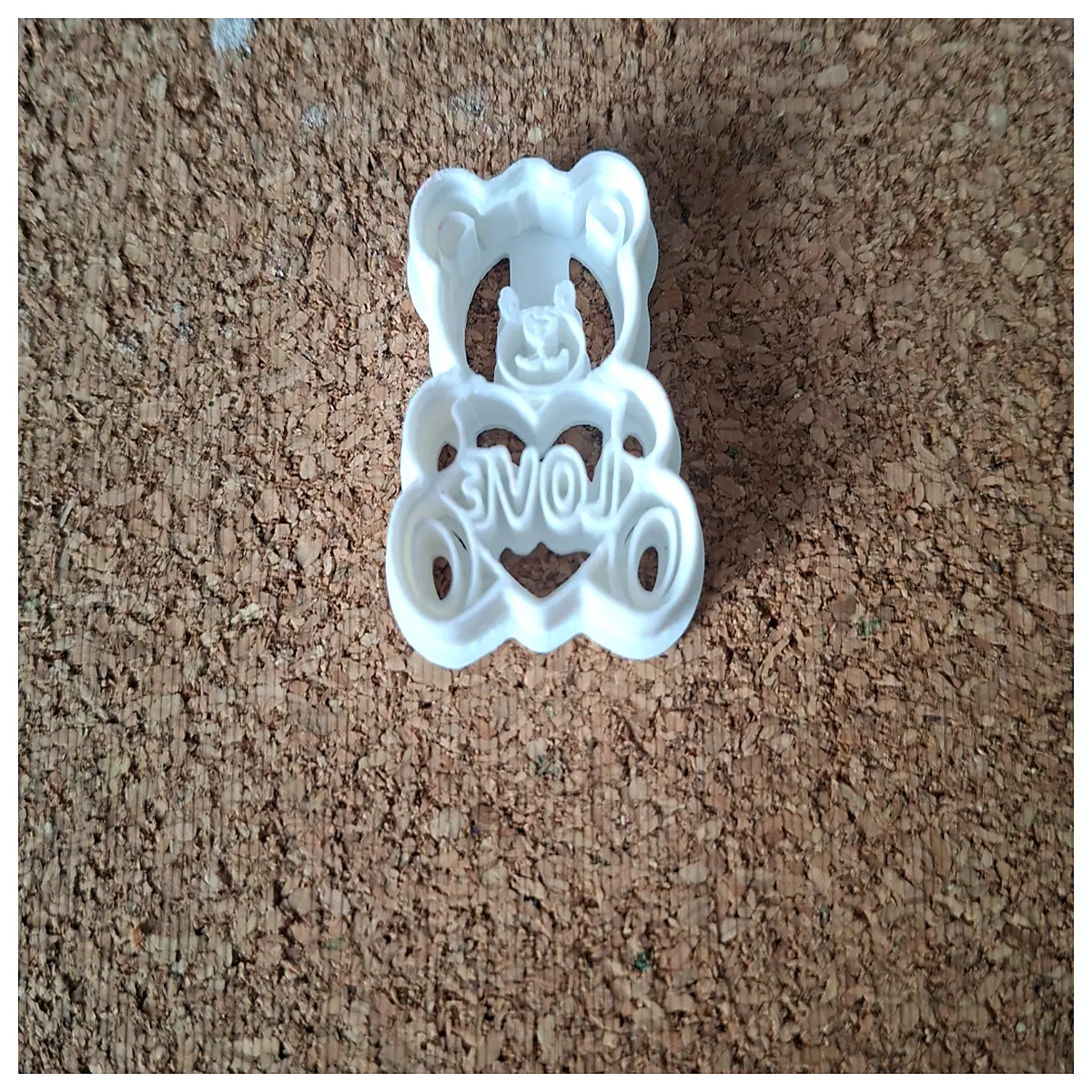 cute bear shaped clay cutter for polymer fondant sugarcraft cake decorating tools