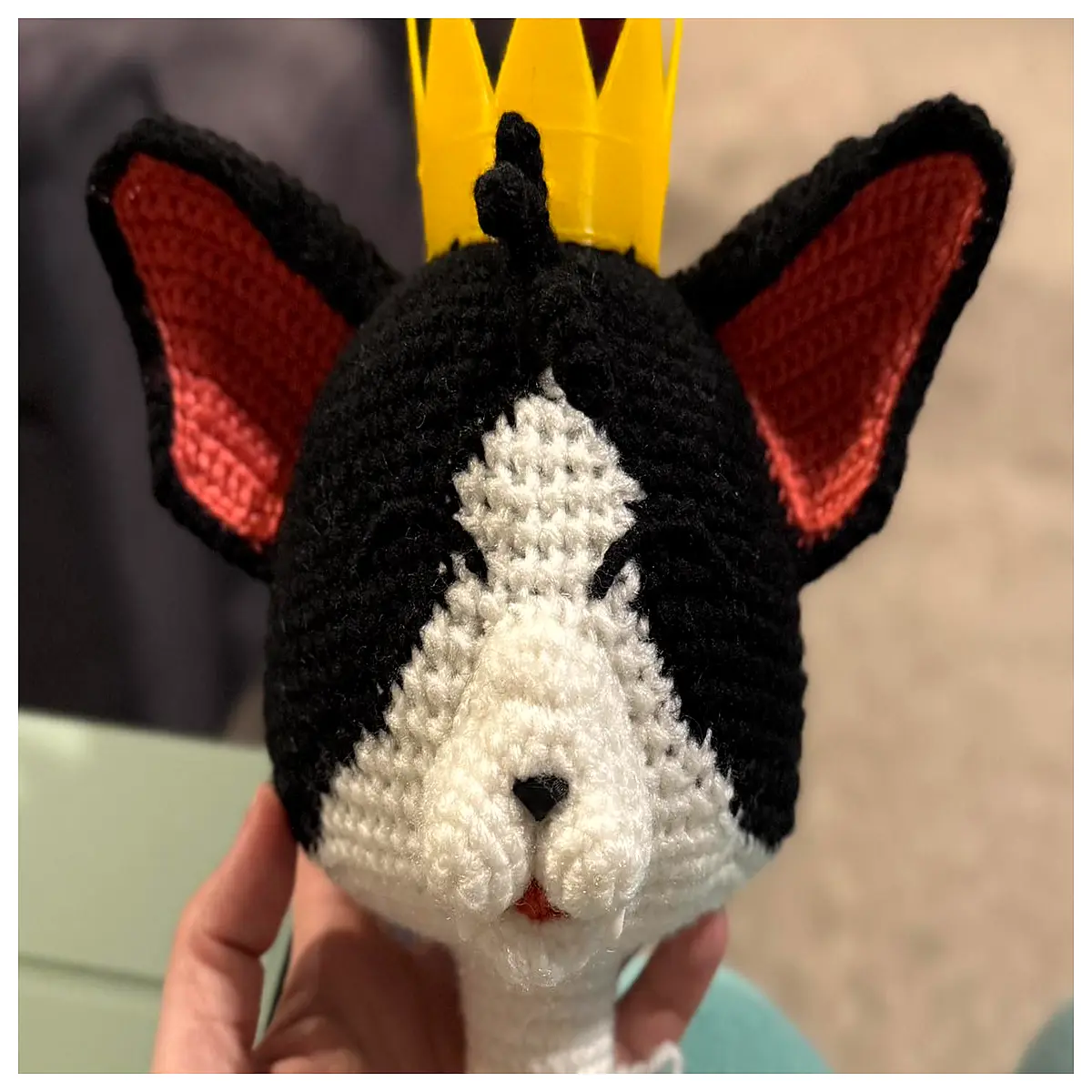 amigurumi cat nose yarn crochet animal snout pattern cute pet face accessories handmade