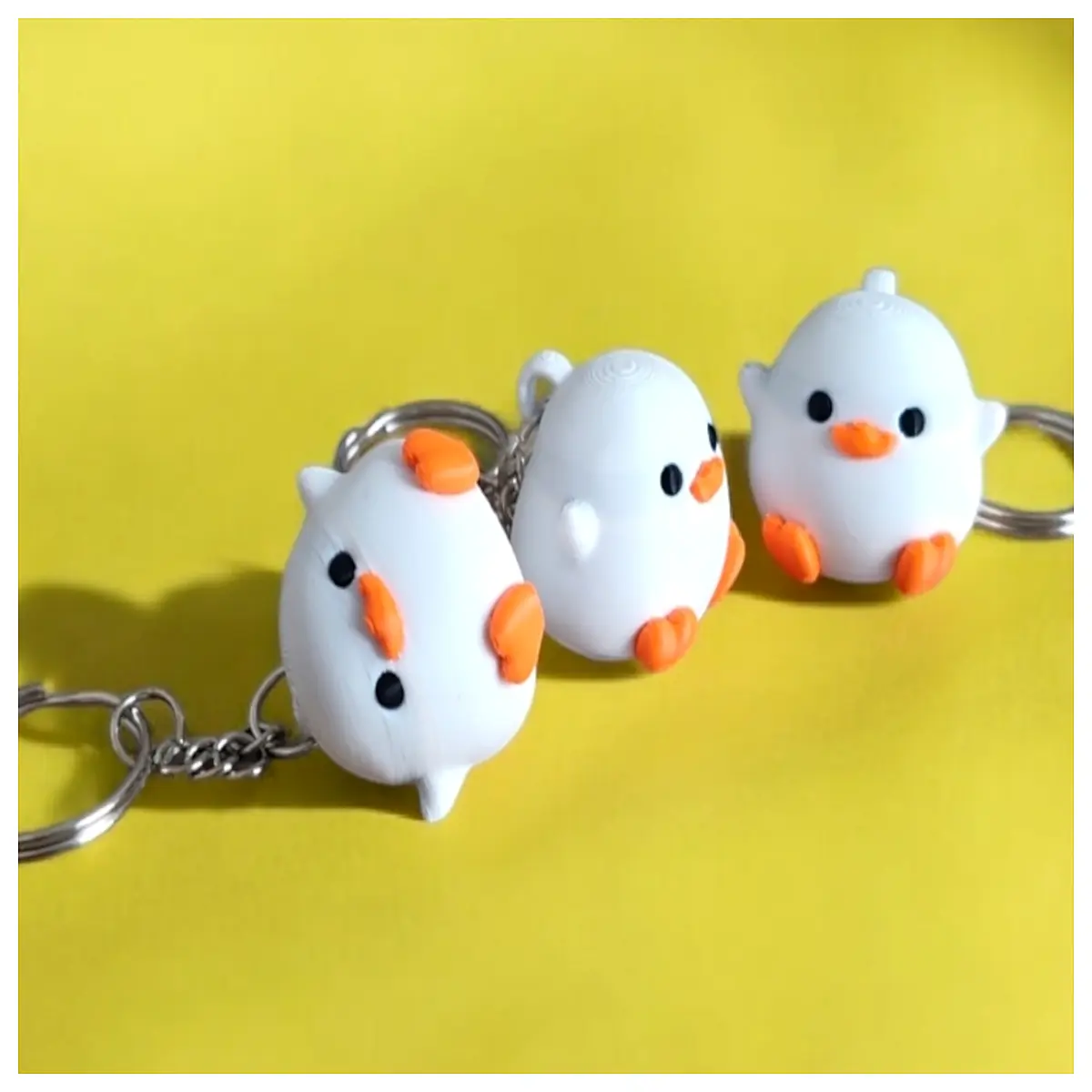 mini sitting chick plush toy no support needed cute desk decor