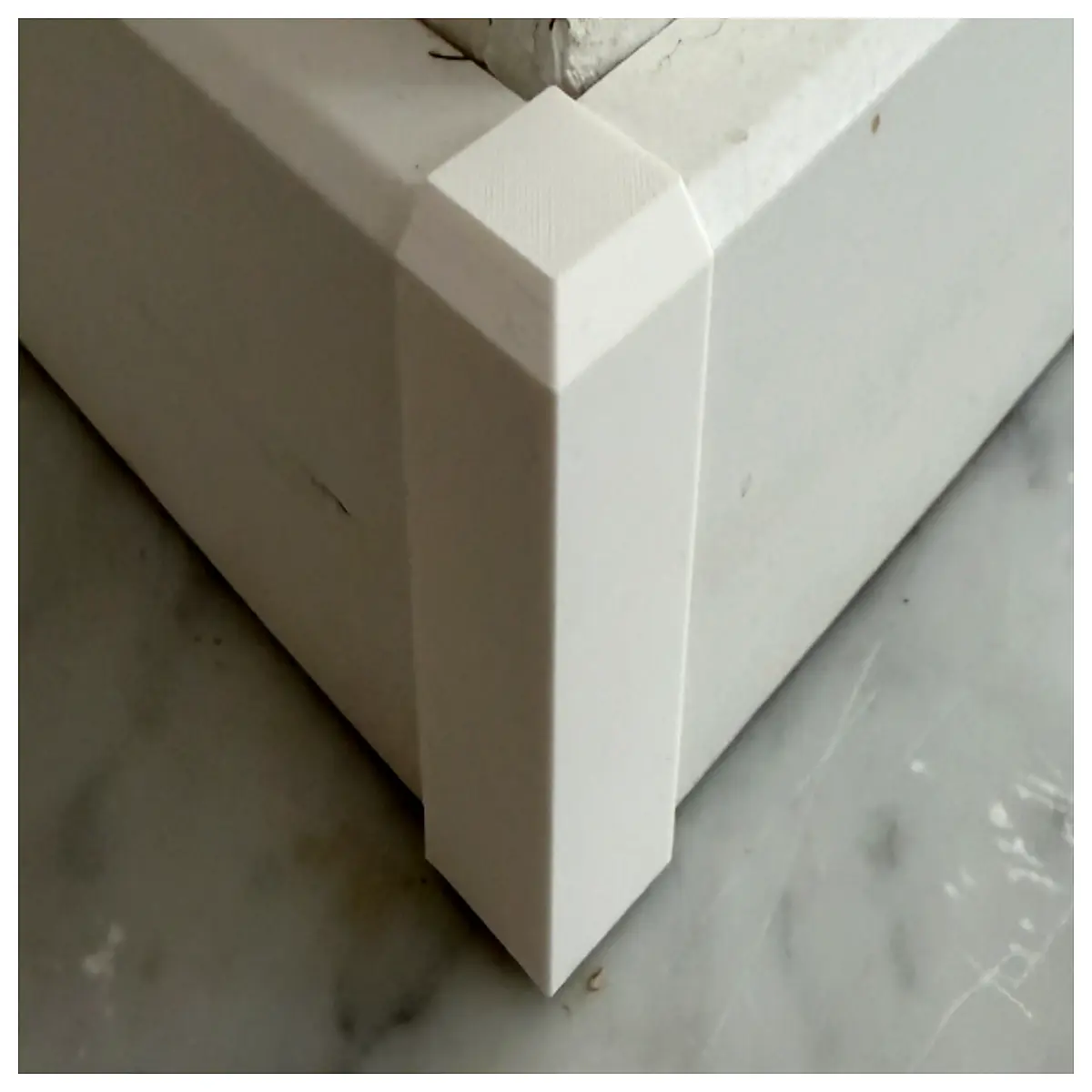 white pvc baseboard corner trim 14x50mm indoor wall molding for home renovation diy protection