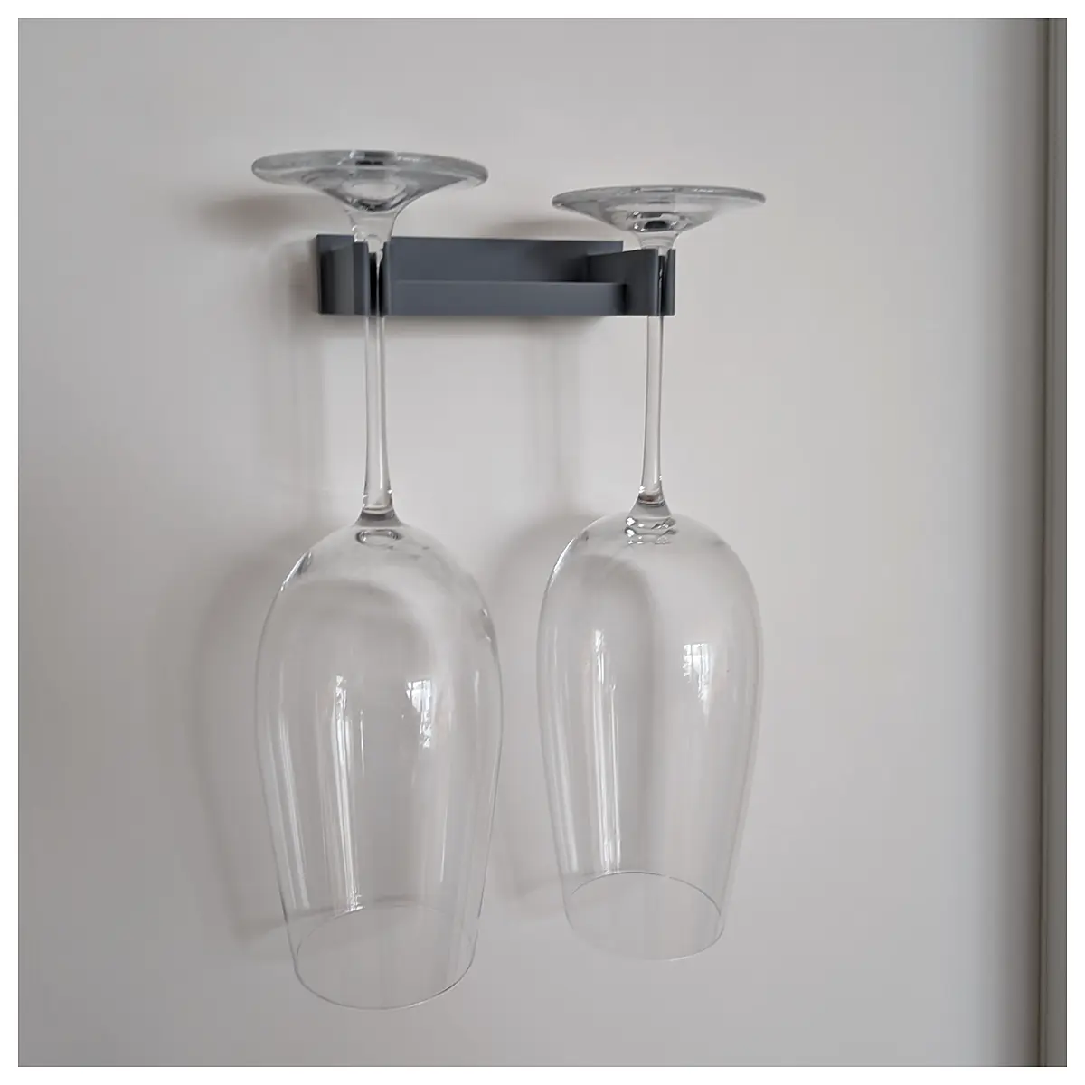 wine glass rack holder for bar counter stemware organizer storage shelf cabinet insert crystal goblet