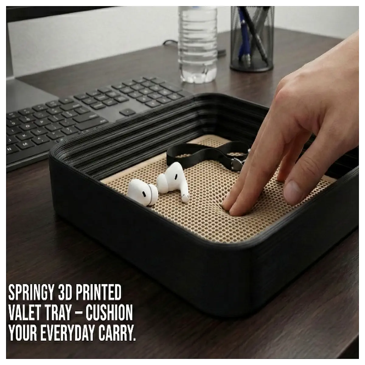 flexible storage tray soft cushioning 100 pla biodegradable organizer eco friendly shelf insert