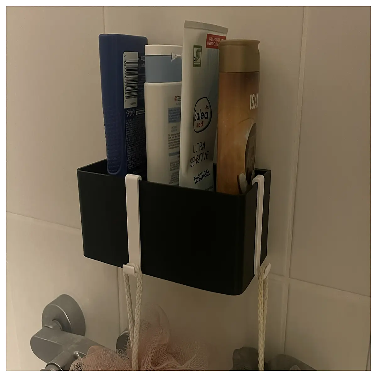 duty shower caddy no drill adhesive shelf for shampoo bottles bathroom storage organizer rack