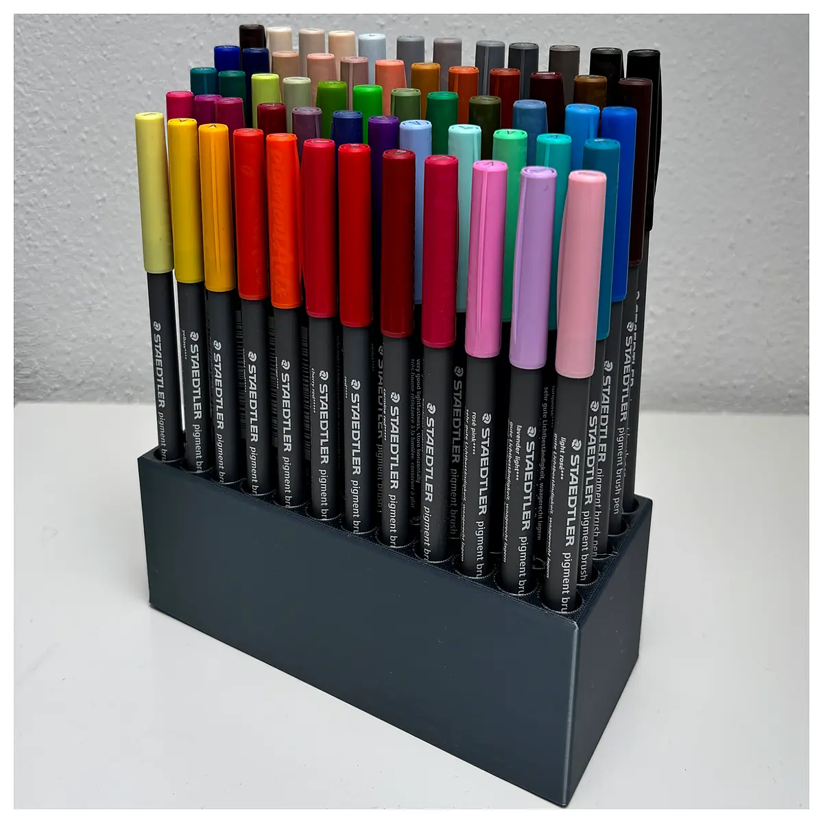 staedtler pigment liner 60 pens black brown grey artist sketching marker organizer bulk retail
