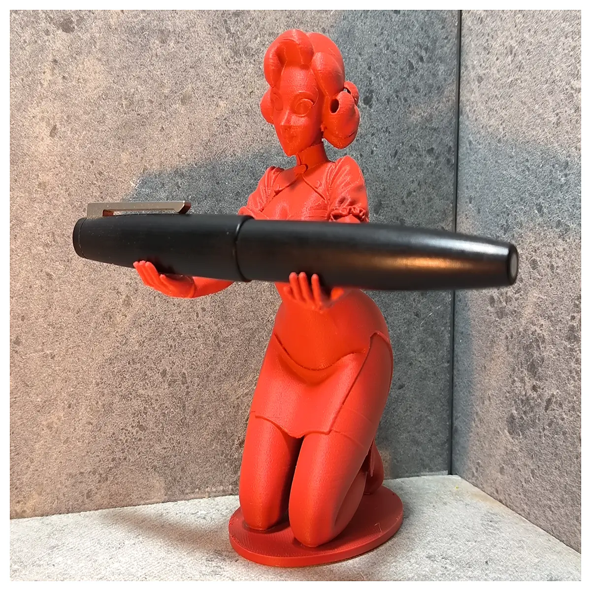 art nouveau desk organizer elegant lady pen holder vintage floral stationery cup office decor