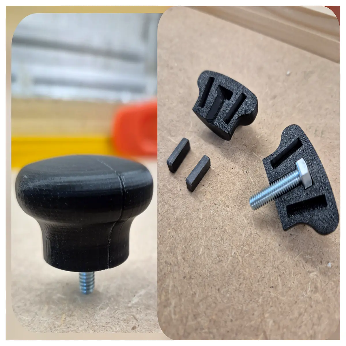 m8 thumbscrew knurled knob for machinery adjustment