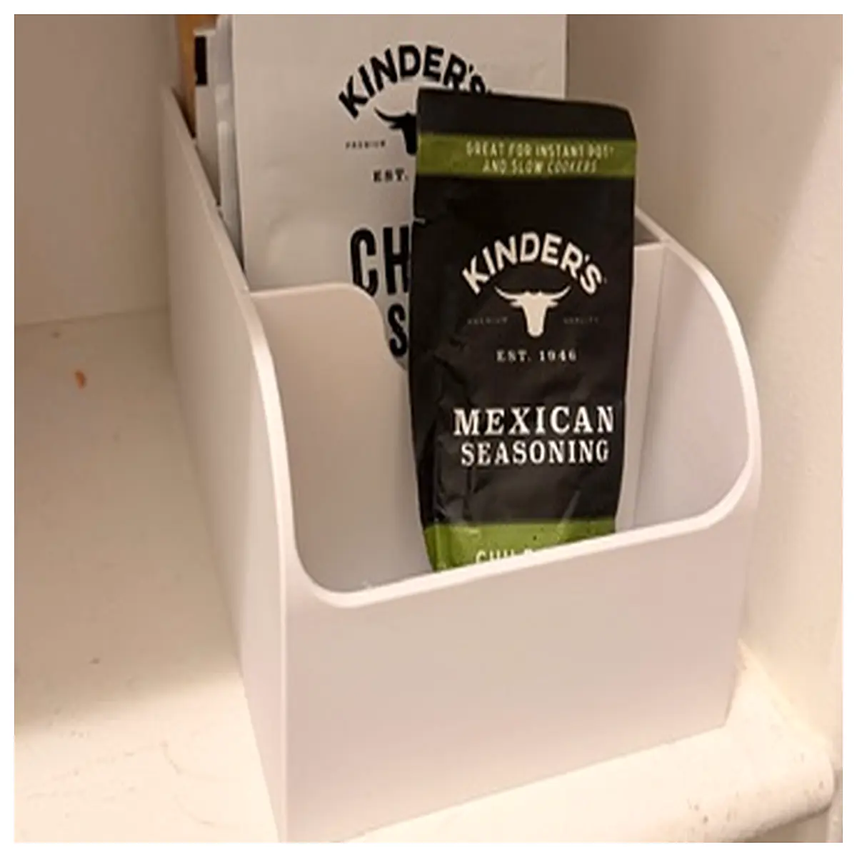 spice jar organizer rack for cabinet pantry drawer magnetic seasoning container holder storage