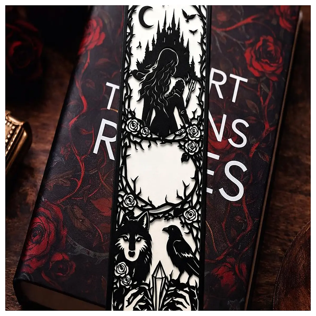 a court of thorns and roses acotar metal bookmark fantasy reader sarah j maas fans