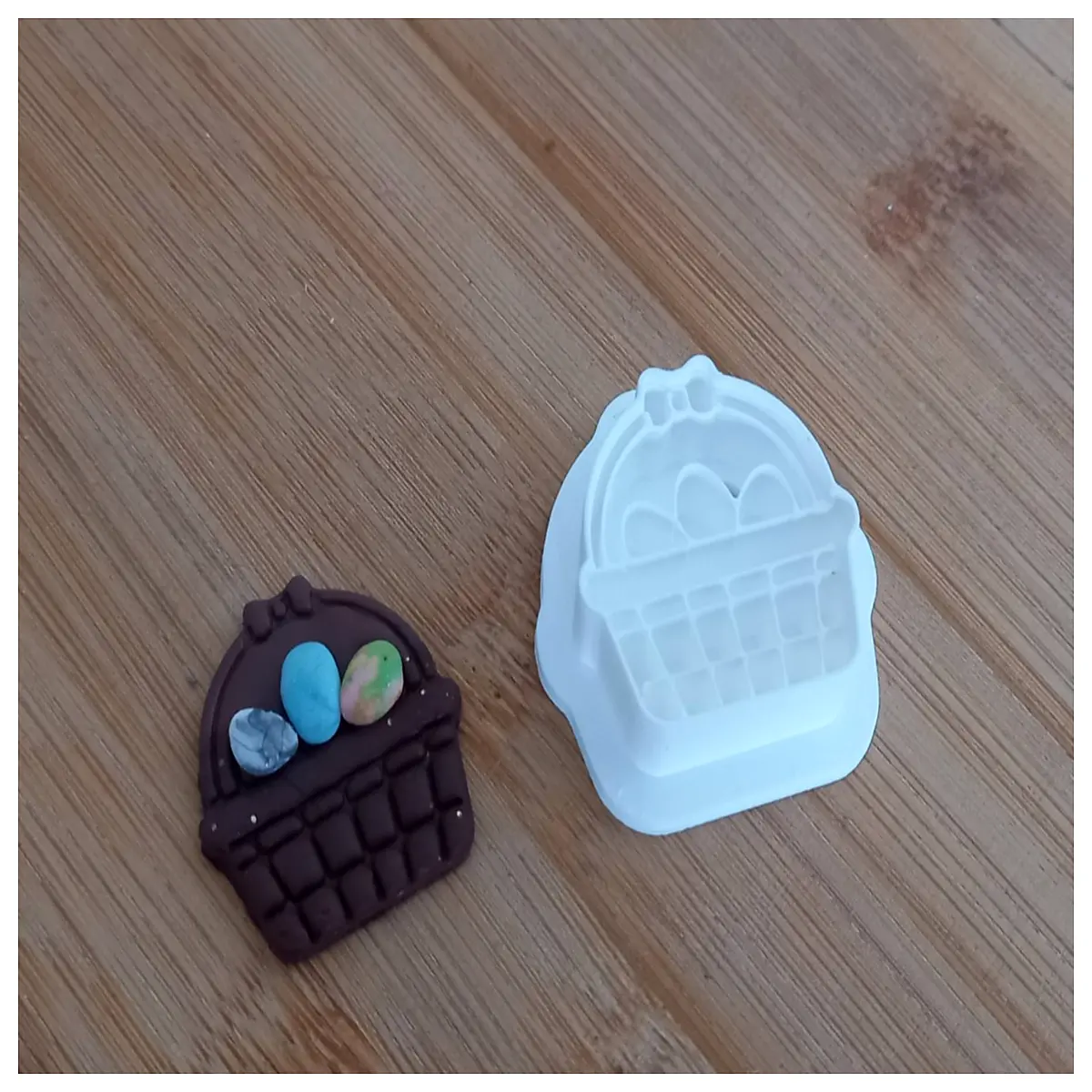 easter clay basket silicone baking pan for fondant chocolate candy making cake decorating tools diy craft supplies