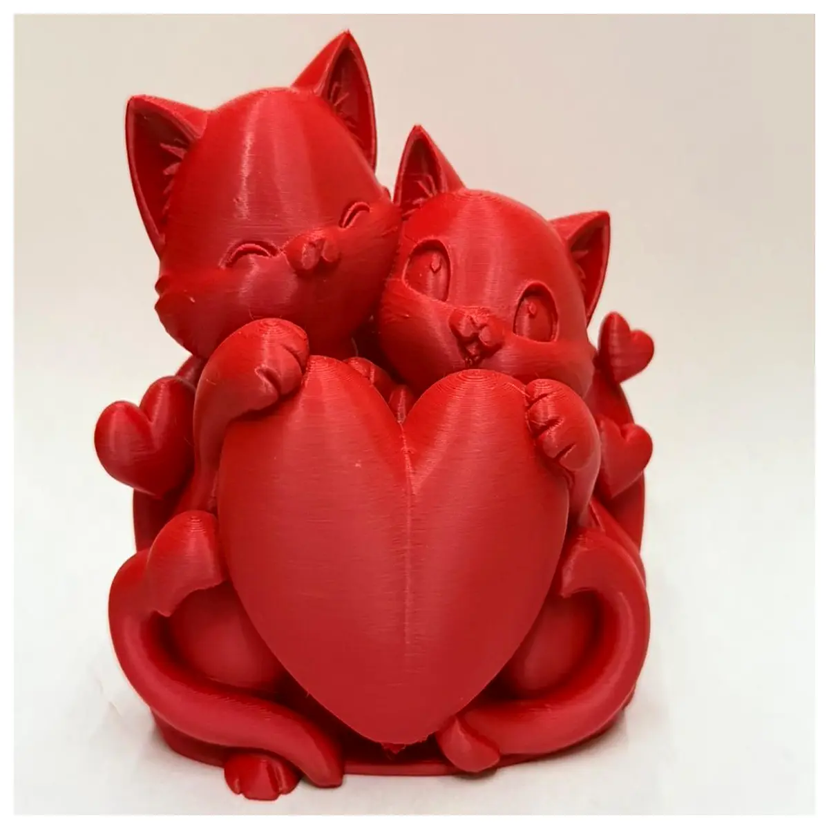 cute cat couple figurines for valentines day home decor romantic kissing cats her him wedding anniversary table centerpieces