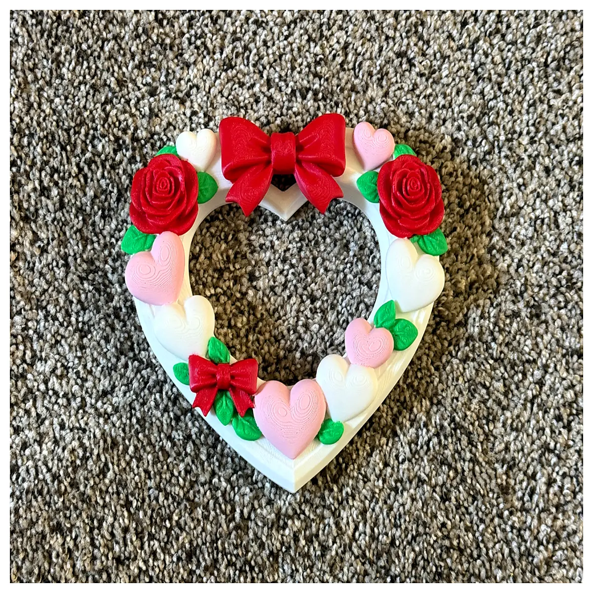 valentine s day wreath for front door romantic red decor holiday party supplies