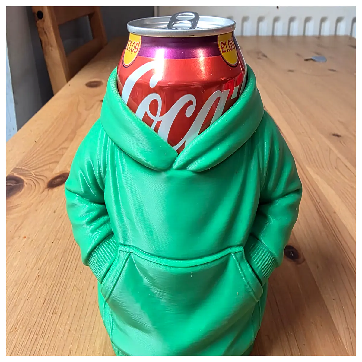 hoodie insulated can cozy holder sleeve for 12oz beer soda bottle warmer cold keeper gift