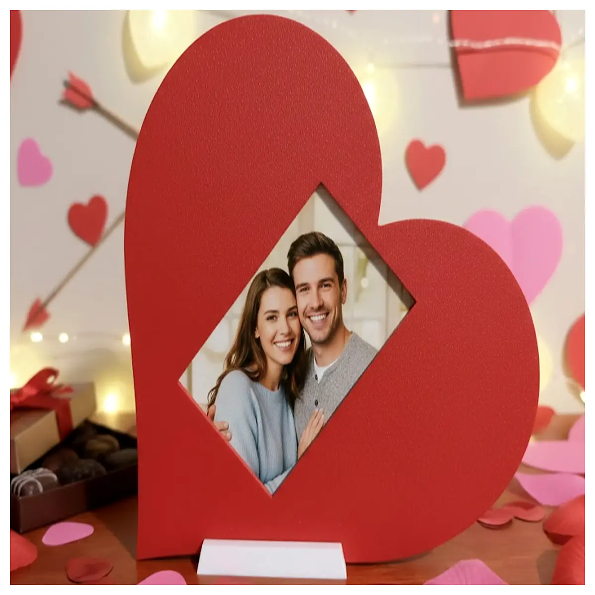 valentine instant photo frame for couple gifts romantic keepsake memory holder organizer