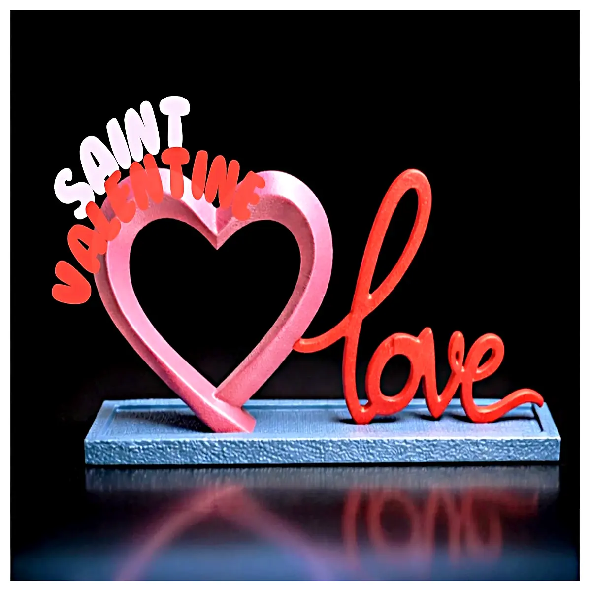modern valentine s day home decor wall art romantic living room accent piece contemporary love theme interior design