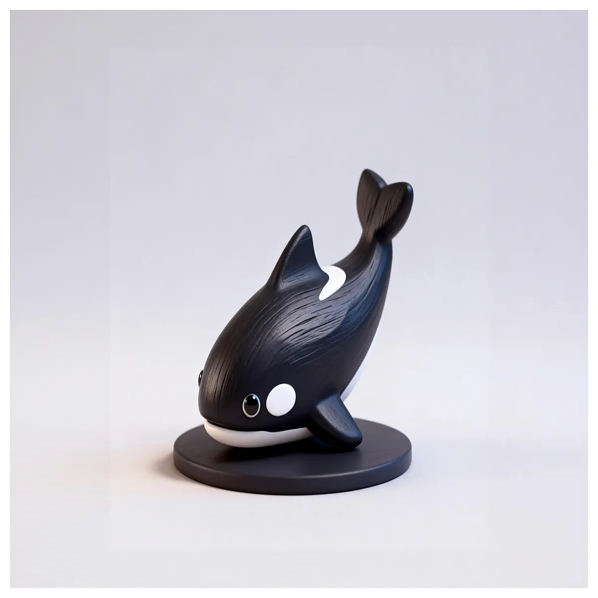 cute killer whale figurine painting toy for girls coloring activity set