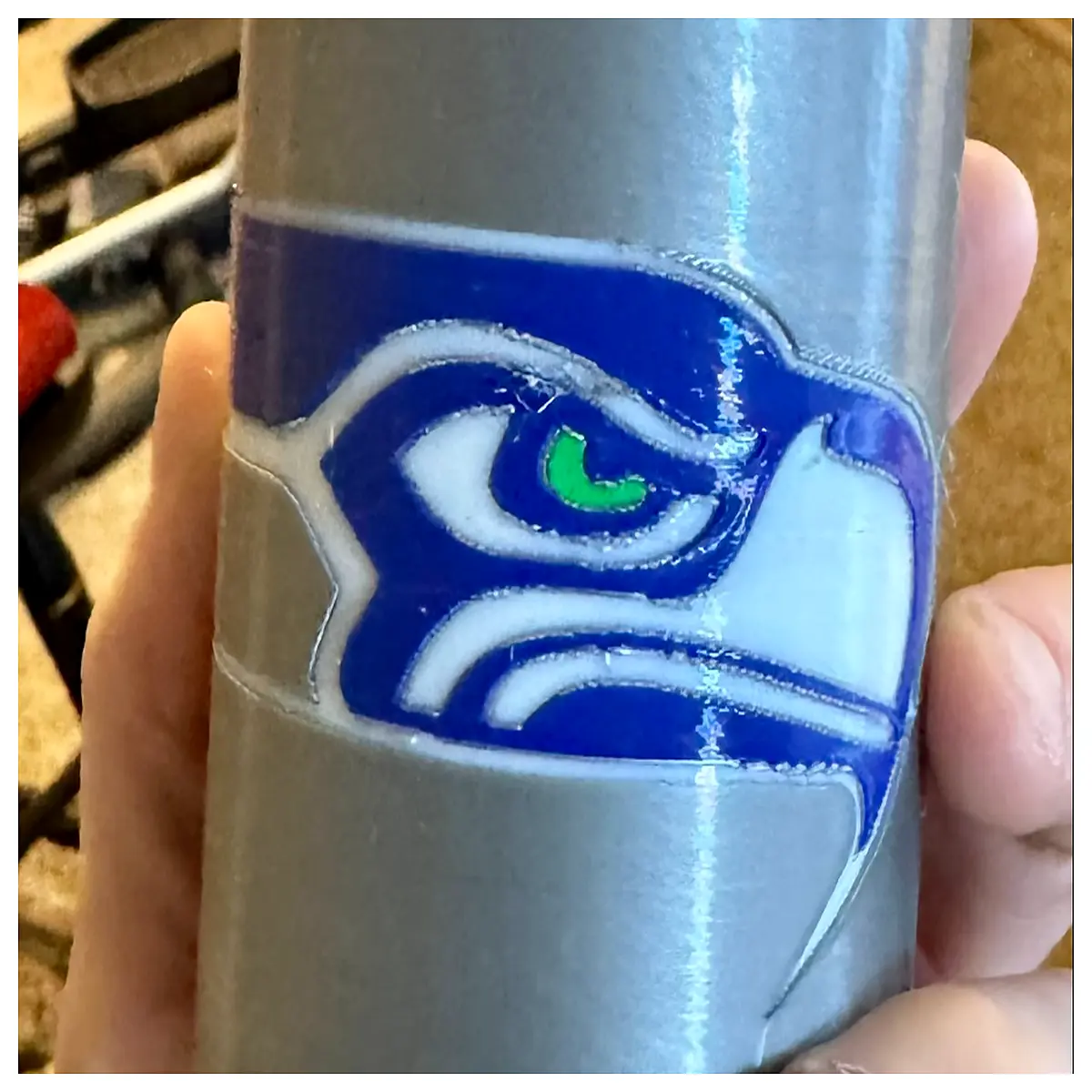 seattle can cooler sleeve drink holder desk organizer pen cup office decor