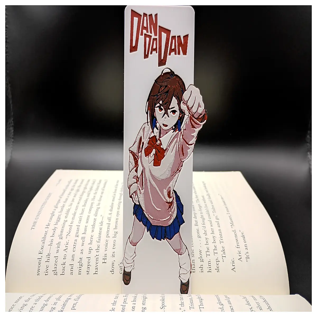 dan da dan anime momo ayase bookmark metal alloy collectible manga readers