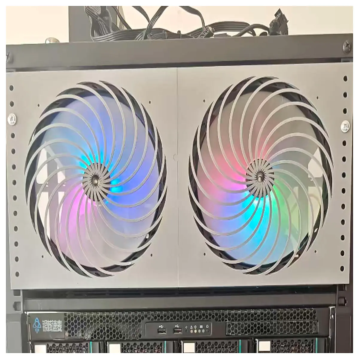 19 inch server rack cooling with 20cm for data center heat dissipation and airflow optimization