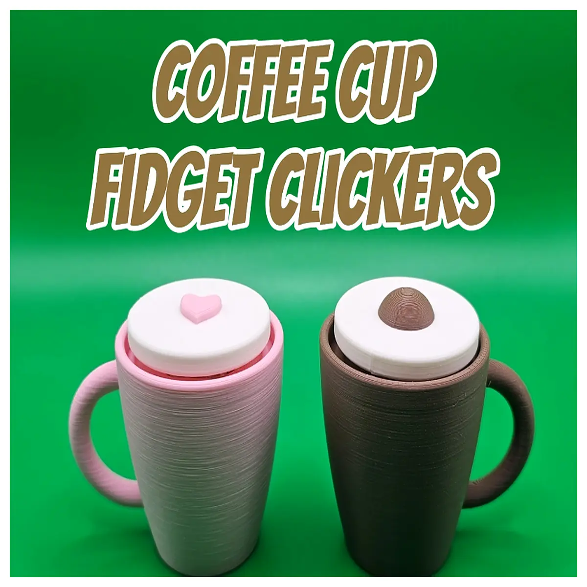 fidget cup with click sound stress relief desk toy for anxiety office work adult kids