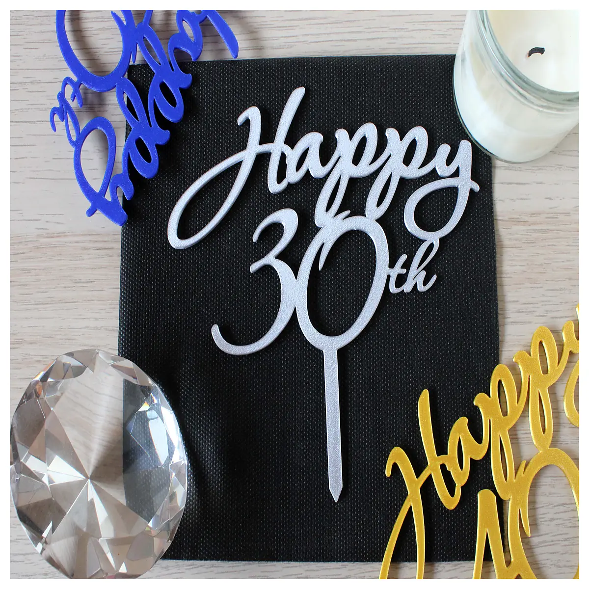 30th birthday cake topper elegant gold foil number 30 party decoration supplies