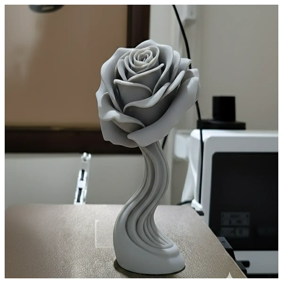 elegant rose decorative sculpture resin garden statue for home patio outdoor landscaping art piece