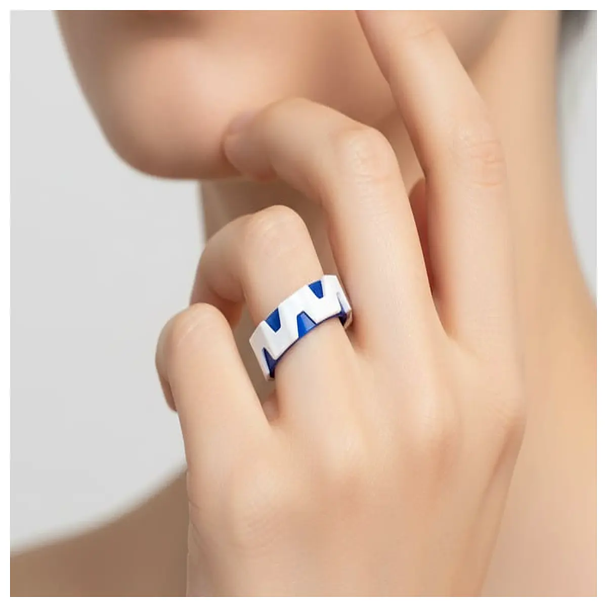 arctic crystal ring women silver clear stone engagement jewelry elegant minimalist band