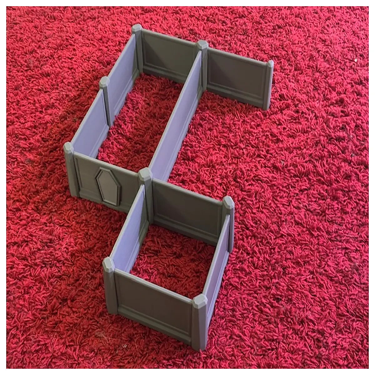 diorama wall mount for miniature wargaming terrain shelf storage system