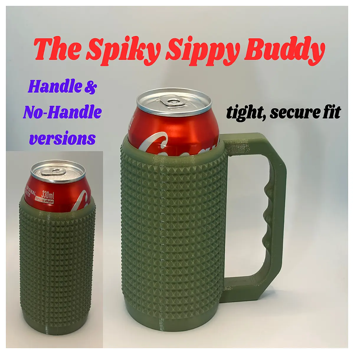 spiky cactus drink holder 330ml can cup cozy insulator sleeve for beer soda