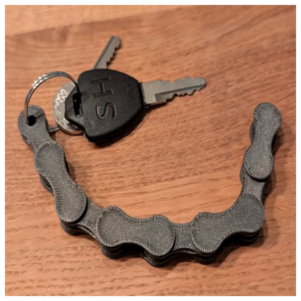 fidget chain keychain for anxiety relief stress toy metal link fob anti stress gift