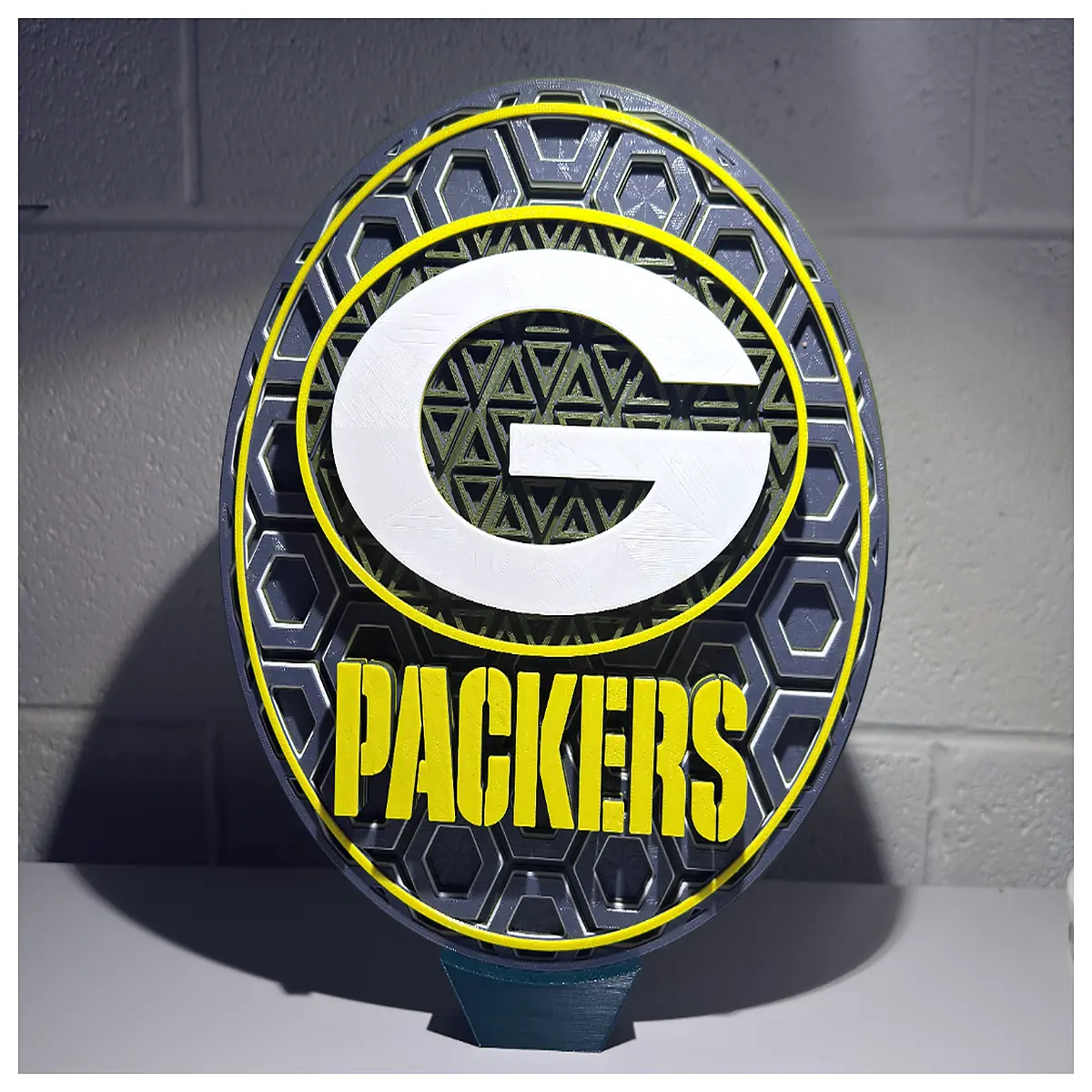 green bay packers mosaic art team pixelated wall decor diy painting fans