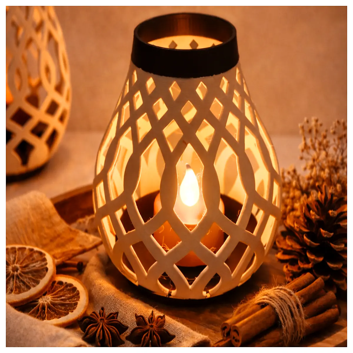 rustic metal lantern tea holder candlestick for home decor garden patio wedding party table centerpiece