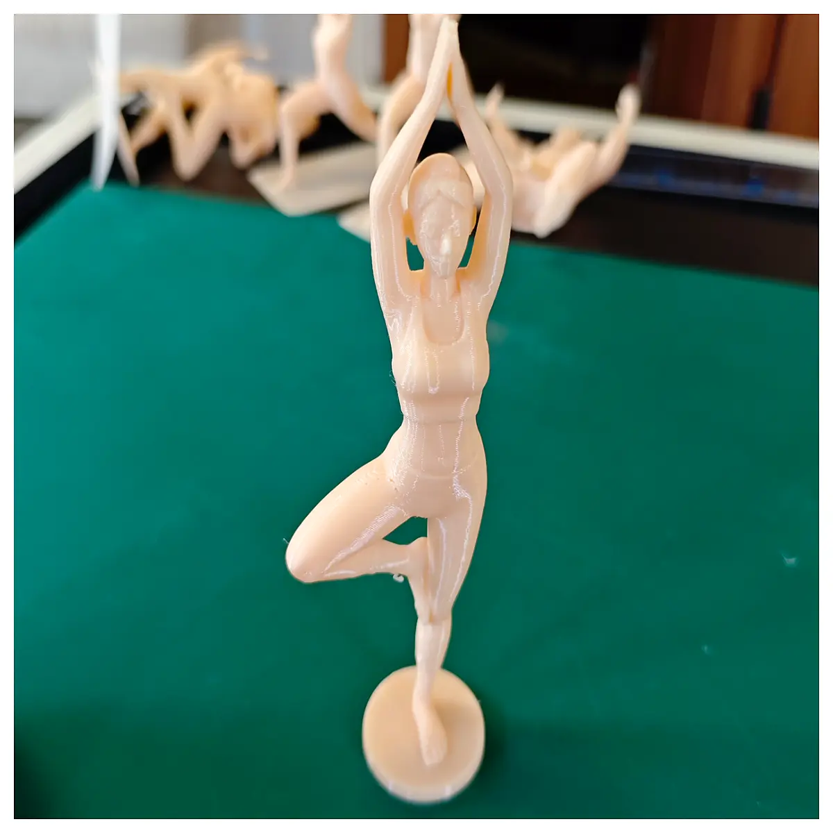 yoga pose figurine collectible office desk decor stress relief toy for kids adults