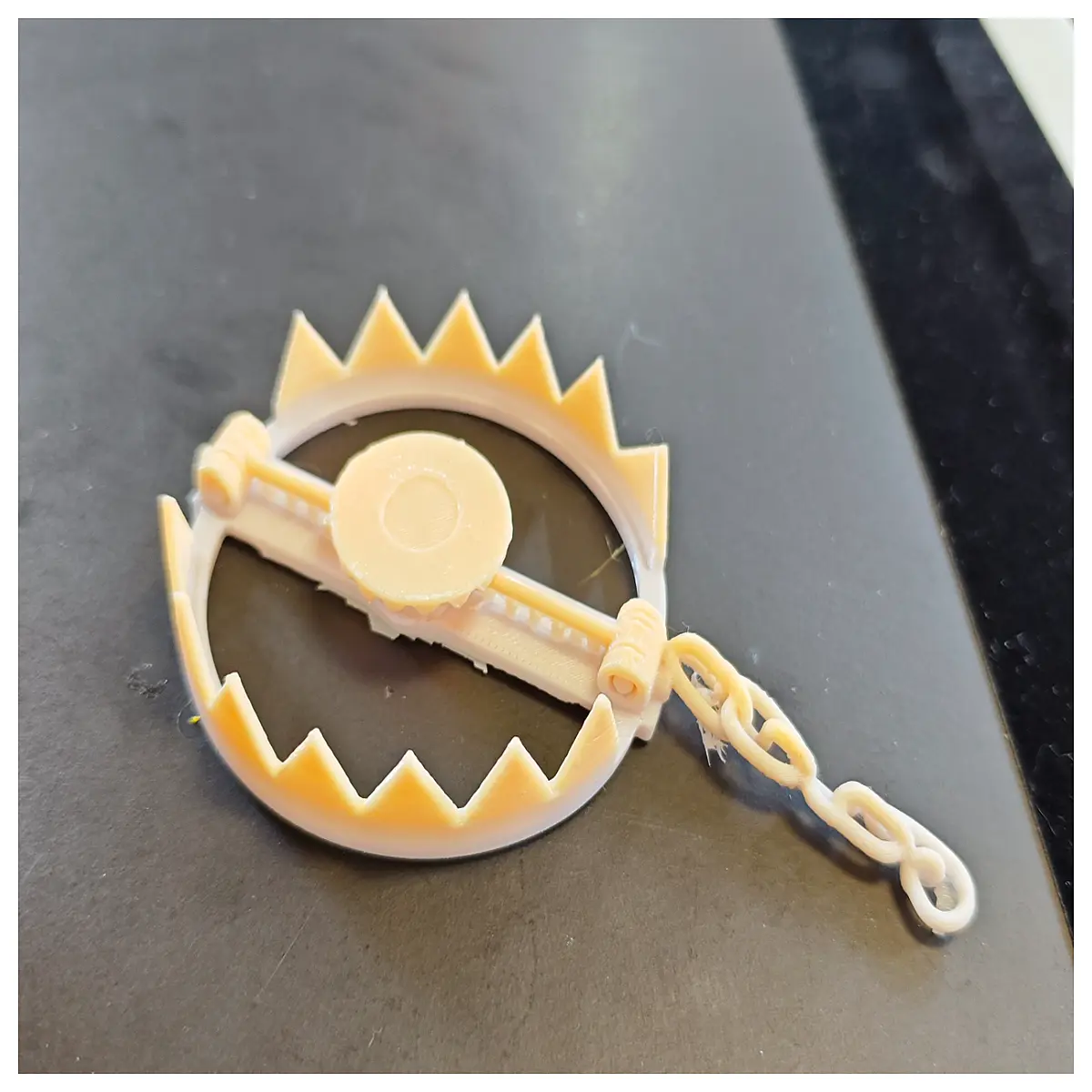 printable bear trap no assembly required desktop decoration office desk toy for kids collectible figure