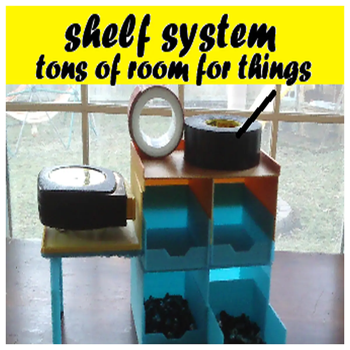 small desktop organizer system for office supplies compact storage for home desk clutter mini shelf unit with compartments