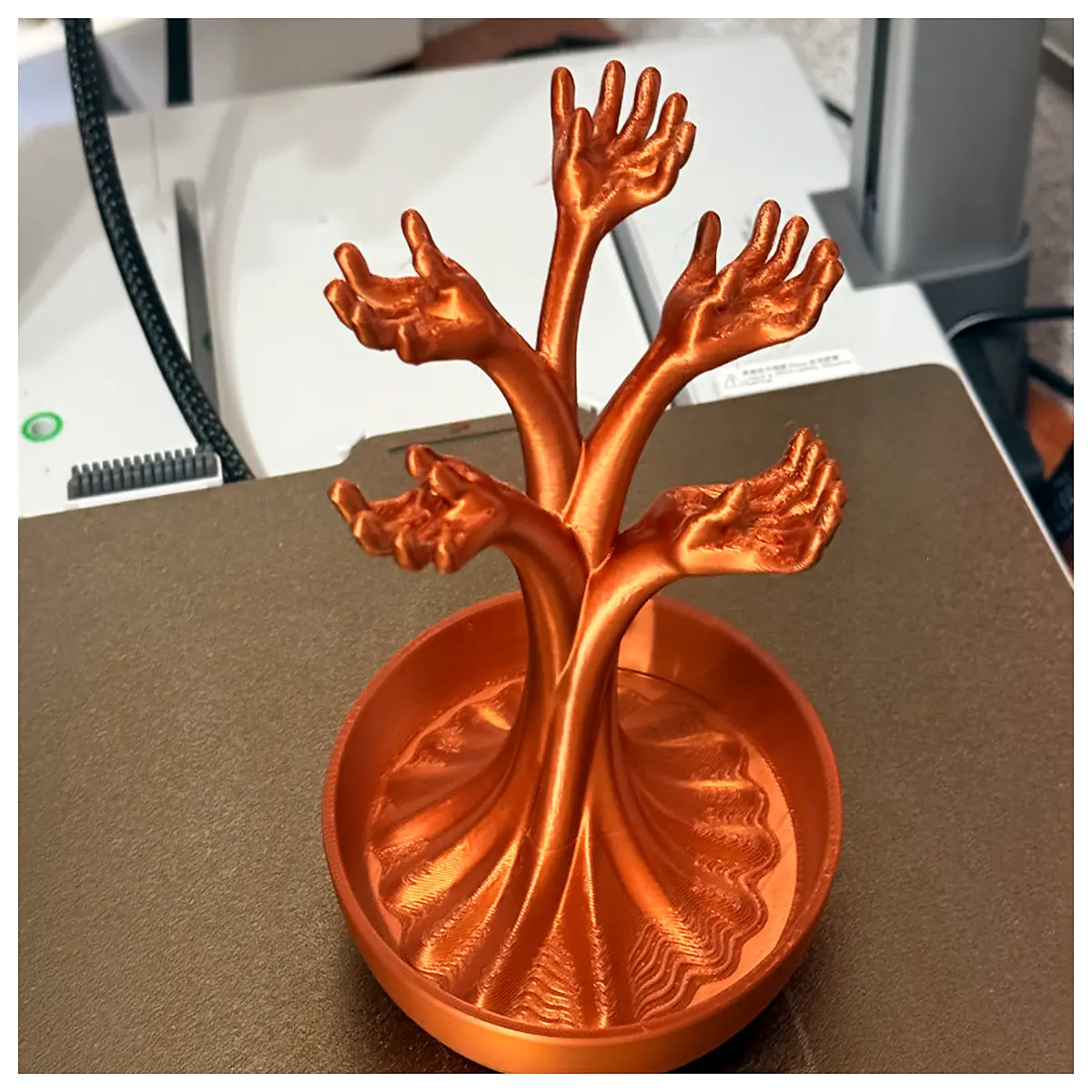 hand shaped jewelry tree organizer for rings necklaces earrings storage desk accessory