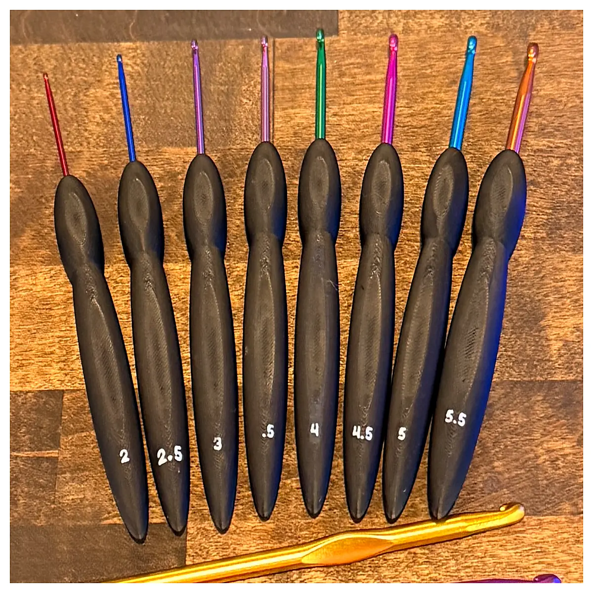 aluminum crochet hook handle replacement parts ergonomic grip for diy knitting tools