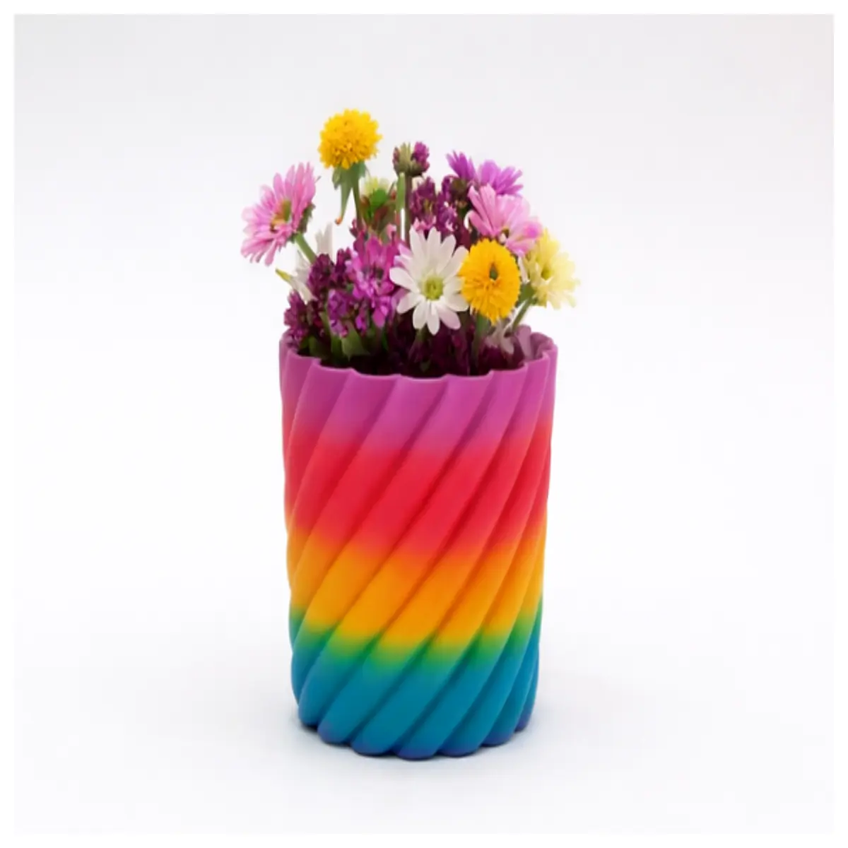 spiral vase modern glass flower holder for home decor table centerpiece wedding party arrangement tall clear stem support
