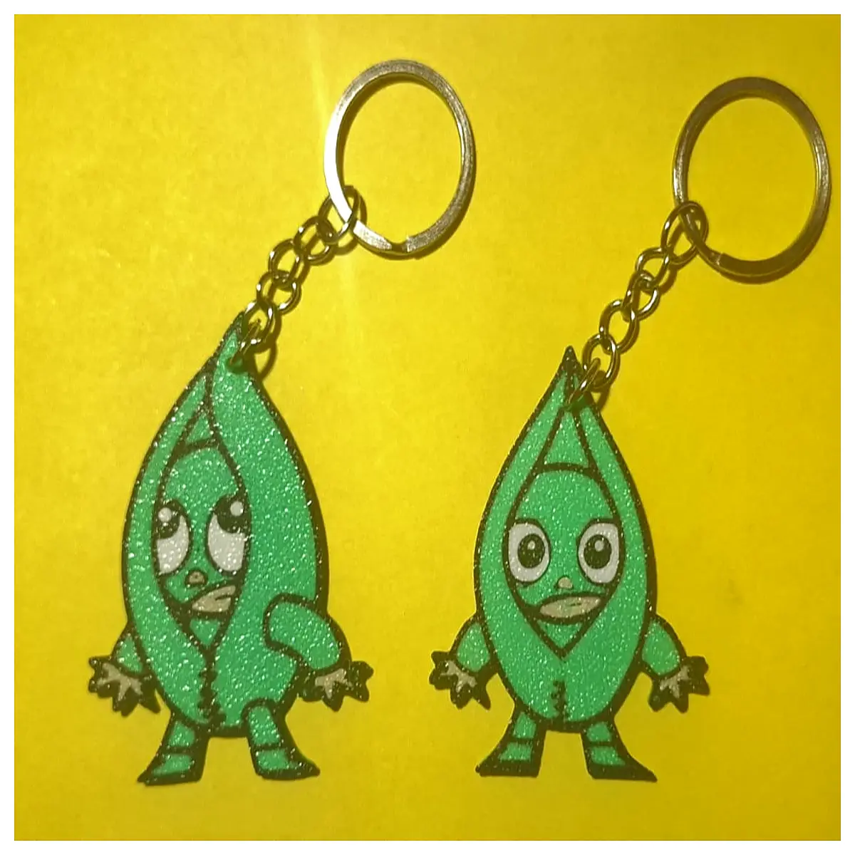 cute bean keychain wrestling character toy kids students