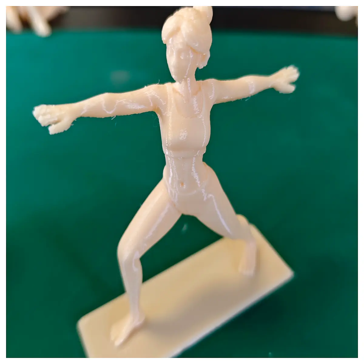 beginner friendly mini yoga figurine simple print for kids toys static pose collectible