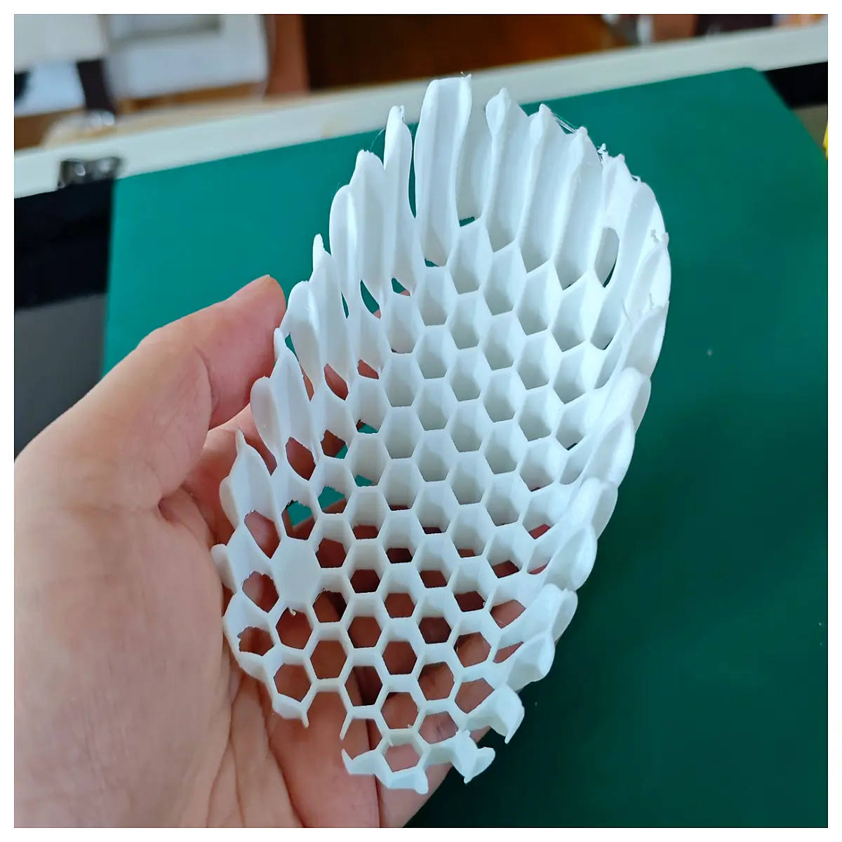 printed soap dish honeycomb design open lattice drainage holder for bathroom sink caddy beginner easy print