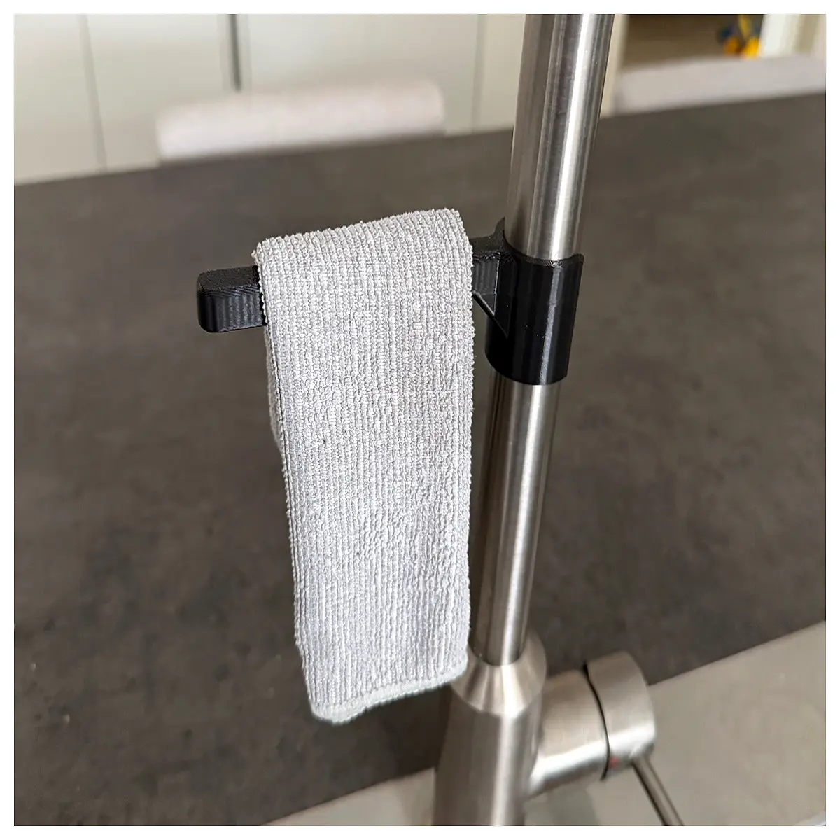 clip on rag holder wall mount kitchen towel organizer clipless hook dispenser for paper towels and cleaning cloths