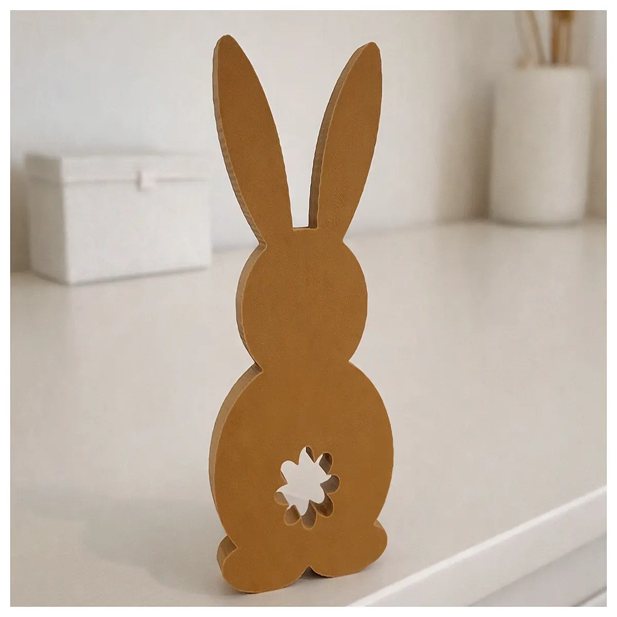 cute bunny figurines for spring home decor plastic rabbit statues for garden yard lawn easter party table centerpieces