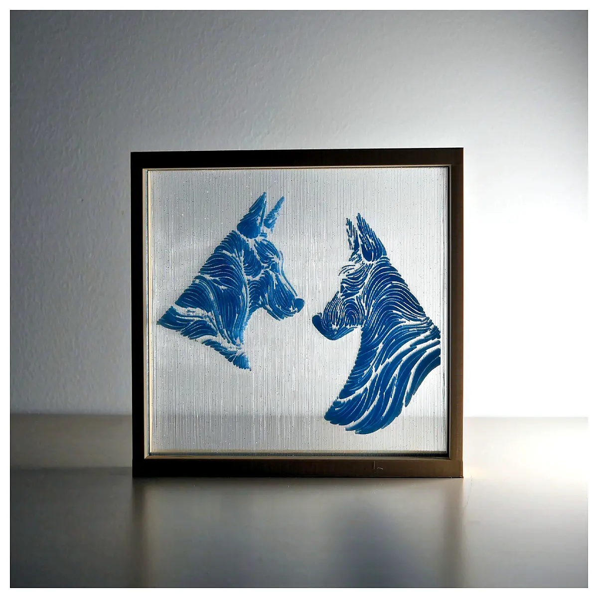 modern abstract dog string art wall decor minimalist pet portrait wire sculpture for living room nursery home decoration