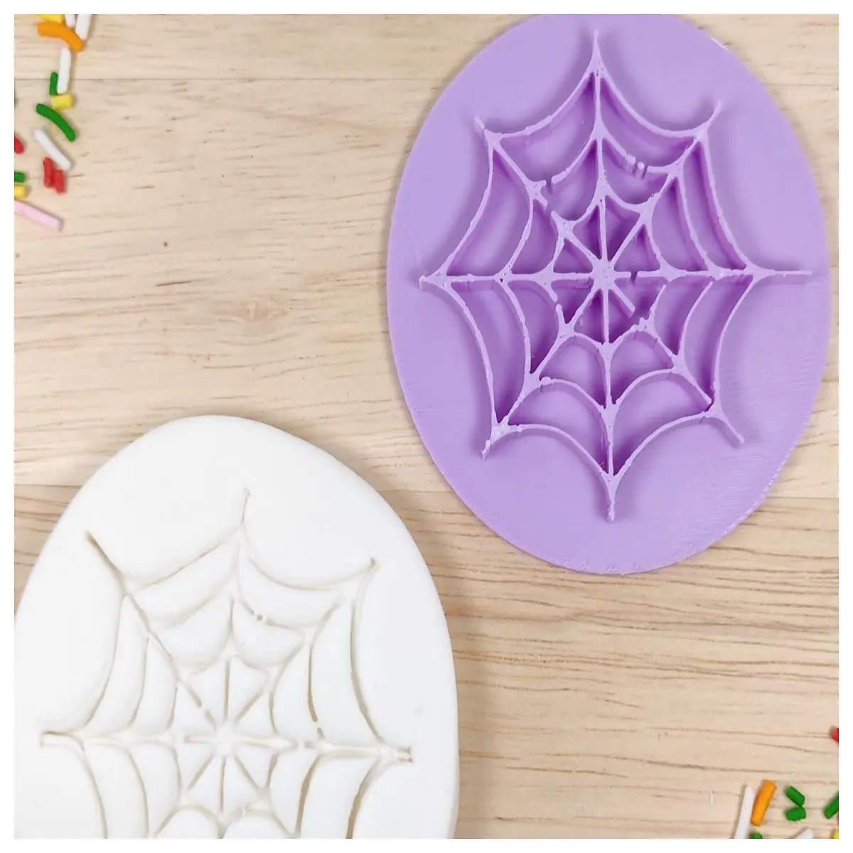 spider web cookie cutter halloween baking molds silicone spider design pastry stamp