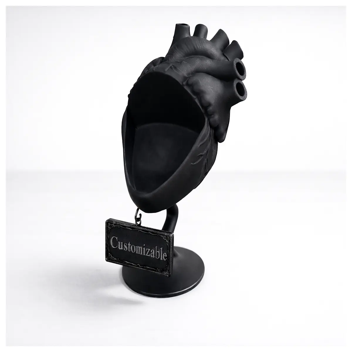 anatomical shaped jewelry holder for necklaces rings earrings boutique shop counter organizer