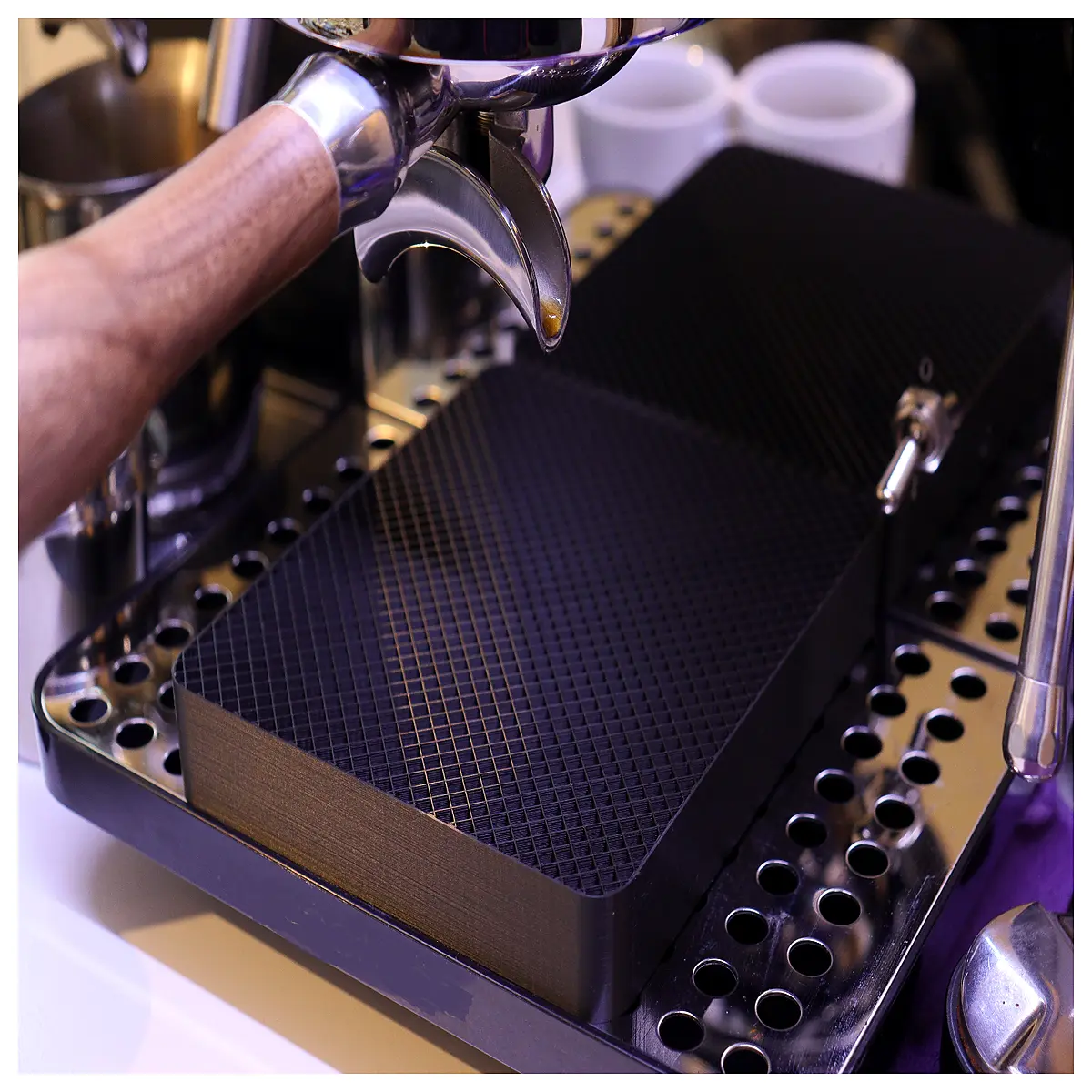 espresso cup rack grill insert for drip tray coffee machine accessories holder grid